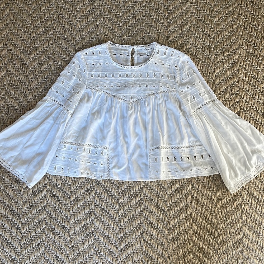 Glam eyelet shirt